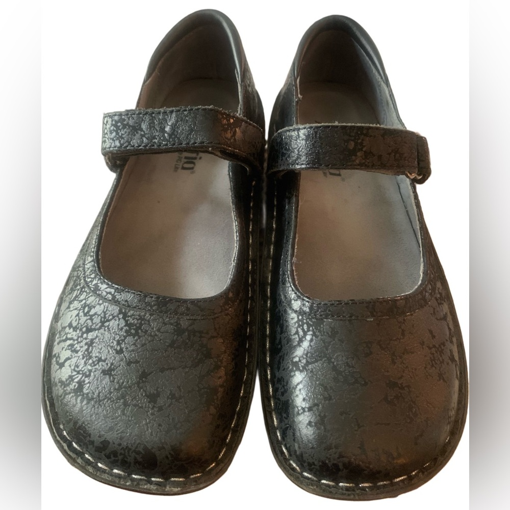 Alegria Belle Desert Black Comfortable Slim Silhouette Mary Jane Sz 38 US 8/8.5